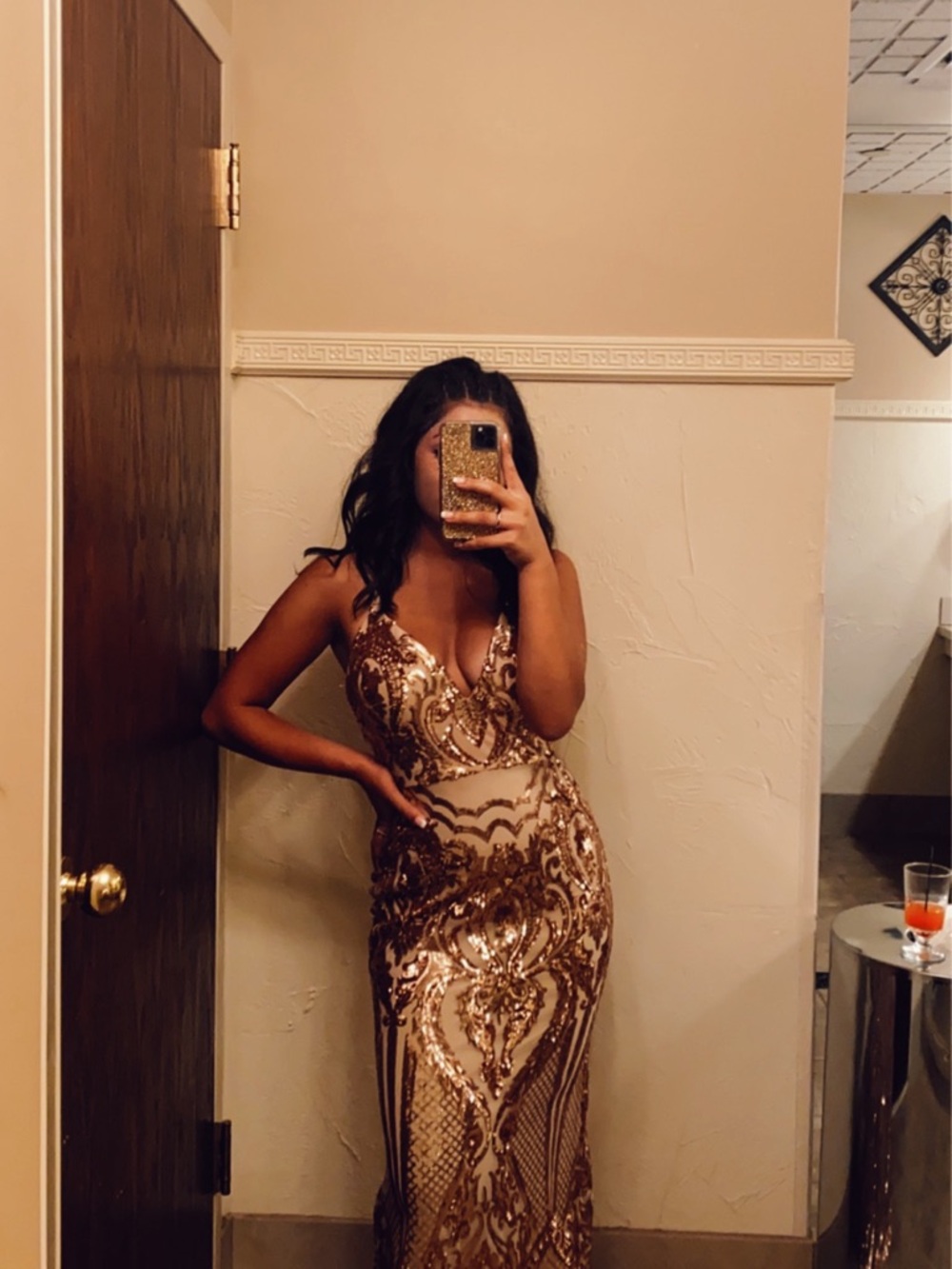 Windsor Rose Gold Sequin Dress 🌹
